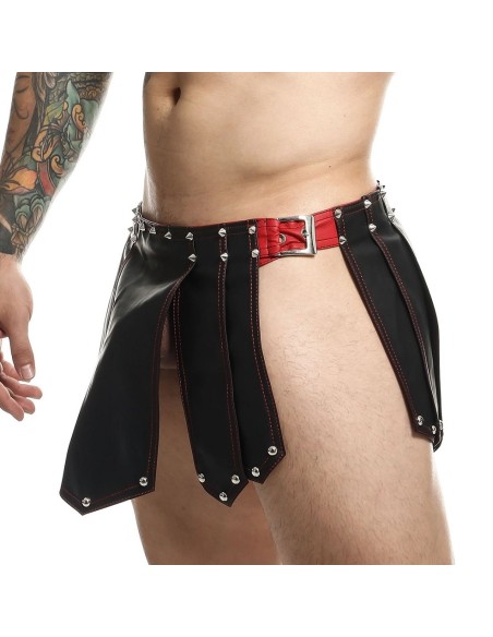 Jupe homme Sm Roman Skirt Noire-Rouge