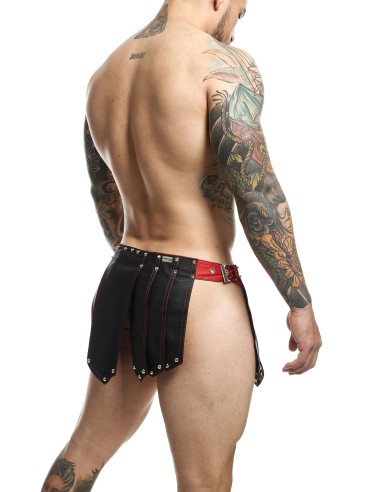 Jupe homme Sm Roman Skirt Noire-Rouge - Short & Bermuda - 4