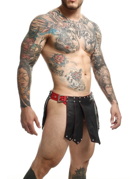 Jupe homme Sm Roman Skirt Noire-Rouge - Short & Bermuda - 5
