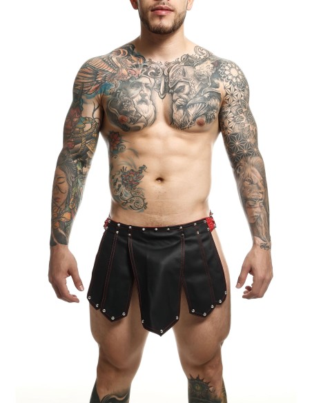 Jupe homme Sm Roman Skirt Noire-Rouge - Short & Bermuda - 6