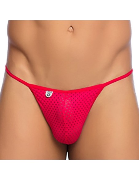 String sexy Velio Rouge - Mesh Transparent - 2