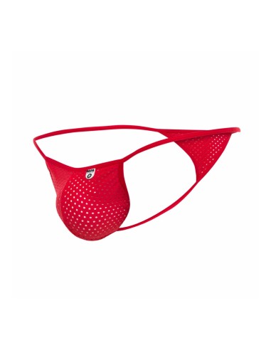String sexy Velio Rouge - Mesh Transparent - 5