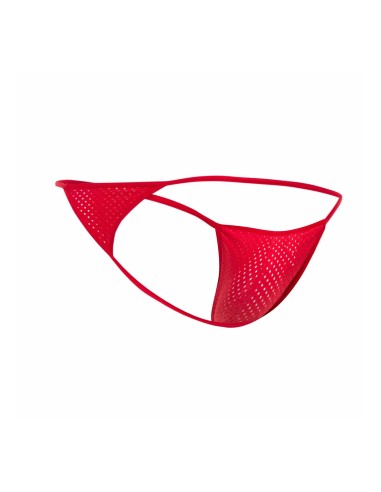 String sexy Velio Rouge - Mesh Transparent - 6