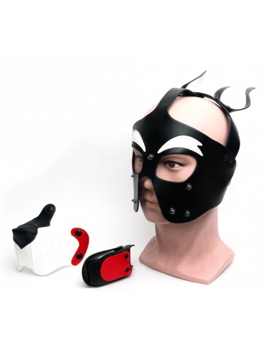 Masque Puppy 665 Blanc et Rouge
