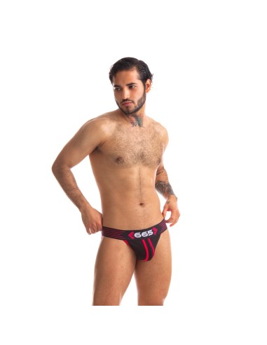 Jockstrap Rally 665 Noir-Rouge
