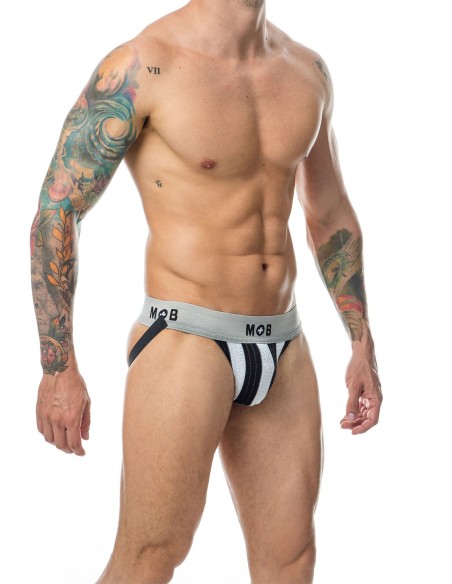 Jockstrap Mob Classic Blanc-Noir