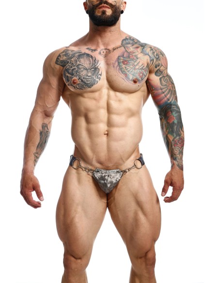 Jockstrap Snap Dngeon Camouflage Argenté