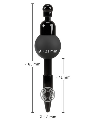 Plug Pénis Vibrant Insert In 4 cm - Diamètre 7mm