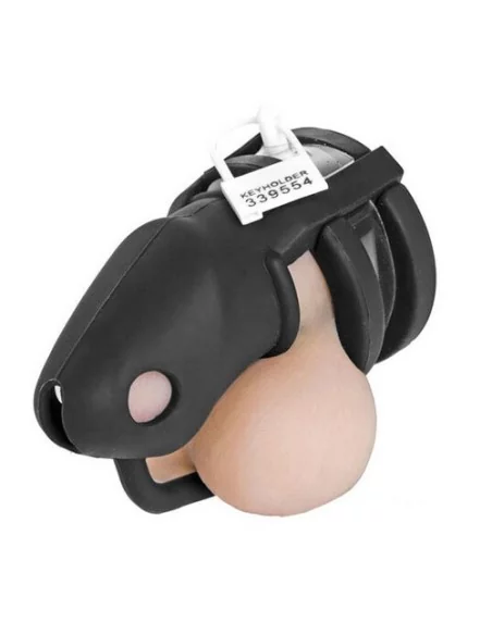 Cage de chasteté silicone Birdlocked 11 x 3.2cm Noire