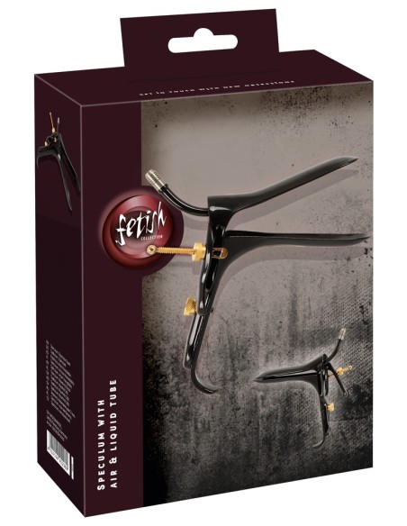 Spéculum en métal Anal Bec 10 cm - Hauteur 6.5 - 8 cm Noir