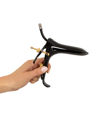 Spéculum en métal Anal Bec 10 cm - Hauteur 6.5 - 8 cm Noir