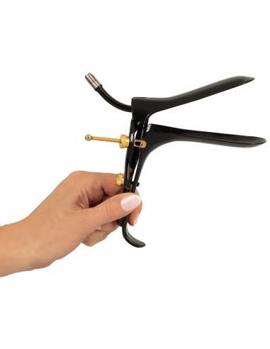 Spéculum en métal Anal Bec 10 cm - Hauteur 6.5 - 8 cm Noir
