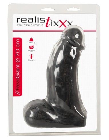 Gode Giant Cock 18 x 7cm Noir
