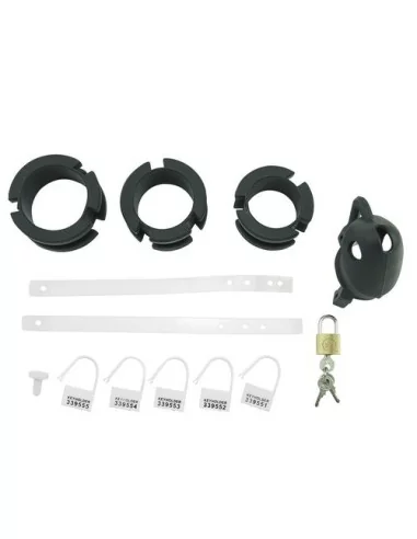 Cage de chasteté silicone Birdlocked 11 x 3.2cm Noire