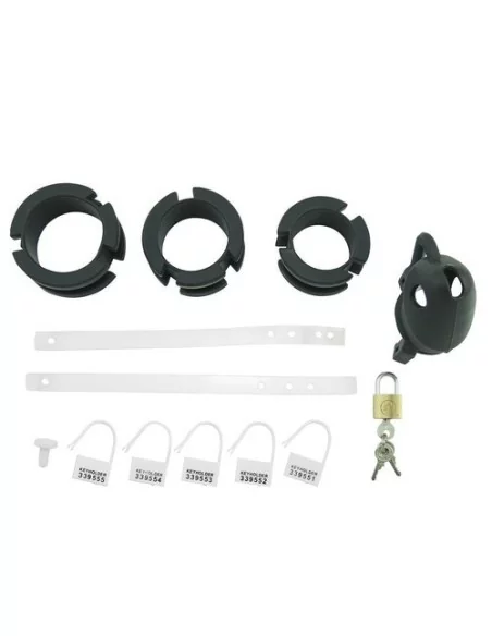 Cage de chasteté silicone Birdlocked 11 x 3.2cm Noire