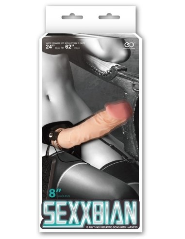 Gode Ceinture Vibrant Sexxbian Tessa 18 x 4.5cm
