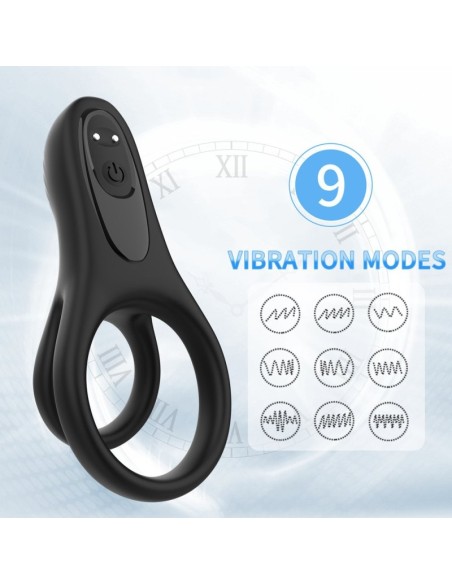 Double Cockring Vibrant Rooster 30mm