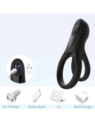 Double Cockring Vibrant Rooster 30mm