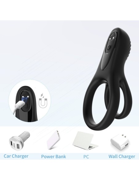 Double Cockring Vibrant Rooster 30mm