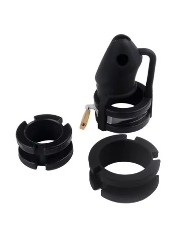 Cage de chasteté silicone Birdlocked 11 x 3.2cm Noire
