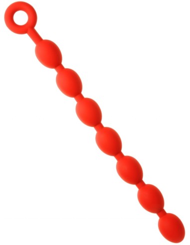 Boules anales Stretch Eggs S 43 x 4 cm Rouges