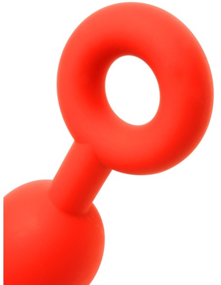 Boules anales Stretch Eggs S 43 x 4 cm Rouges