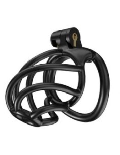Cage de chasteté Tortille M 7 x 3.4 cm Noire