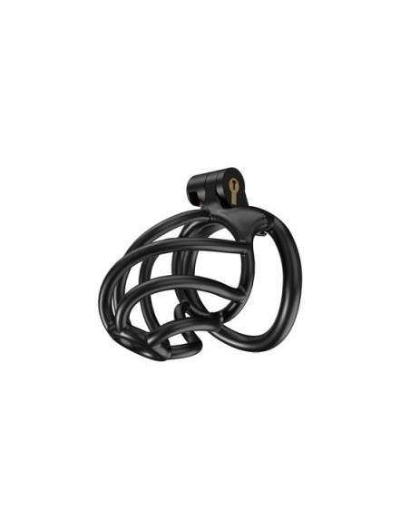 Cage de chasteté Tortille M 7 x 3.4 cm Noire