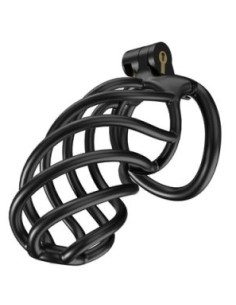 Cage de chasteté Tortille XL 11 x 3.4 cm Noire