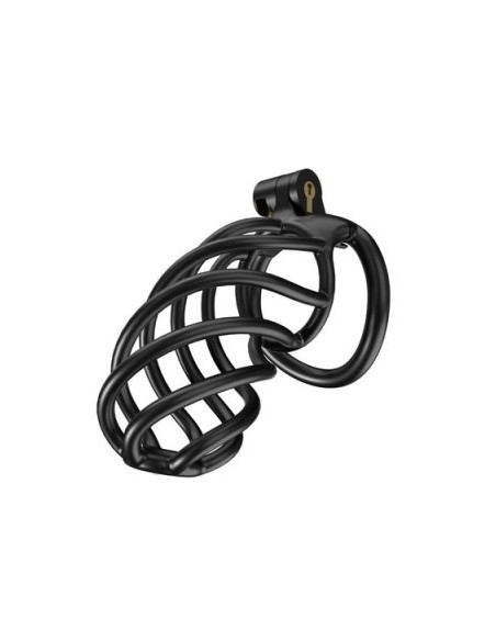Cage de chasteté Tortille XL 11 x 3.4 cm Noire