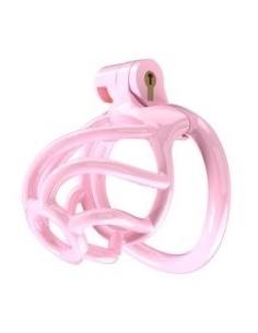Cage de chasteté Tortille S 6 x 3.4 cm Rose
