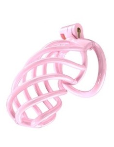 Cage de chasteté Tortille XL 11 x 3.4 cm Rose