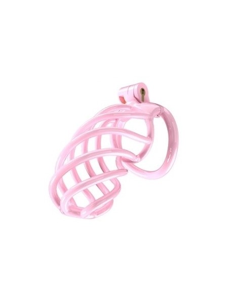 Cage de chasteté Tortille XL 11 x 3.4 cm Rose