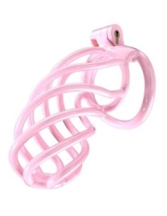 Cage de chasteté Tortille XXL 12.5 x 3.4 cm Rose