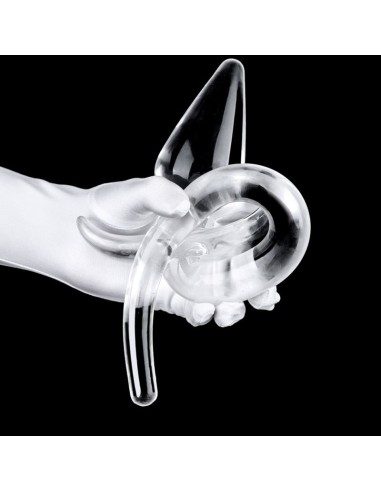 Plug queue Zoo Tail XL 12 x 6 cm - Queue 30 cm Transparente