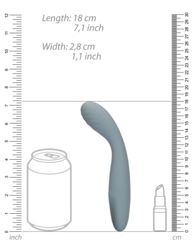 Stimulateur vibrant Vibe Spot 17 cm Gris