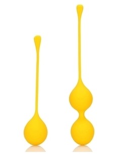 Boules de Kegel en silicone Balls Training Jaunes