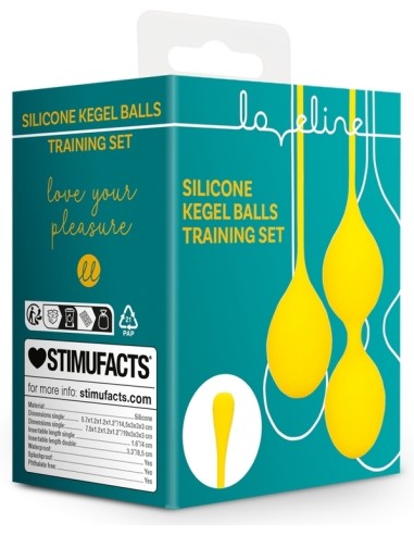 Boules de Kegel en silicone Balls Training Jaunes