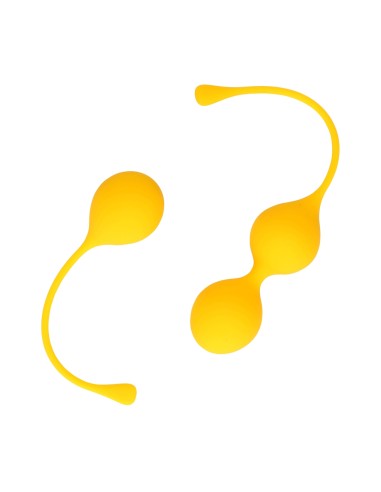 Boules de Kegel en silicone Balls Training Jaunes