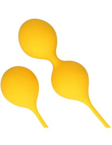 Boules de Kegel en silicone Balls Training Jaunes