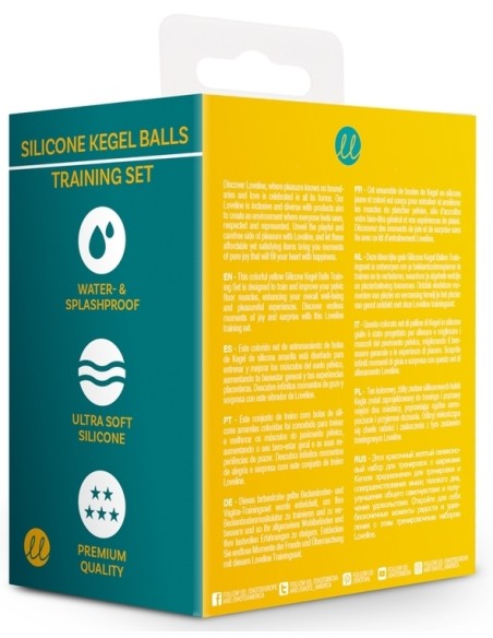 Boules de Kegel en silicone Balls Training Jaunes