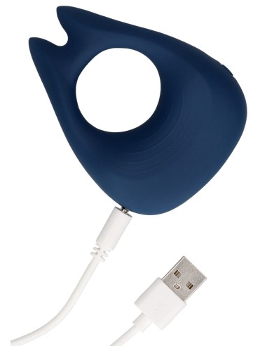 Cockring Vibrant Pointu Baltic 34mm Bleu