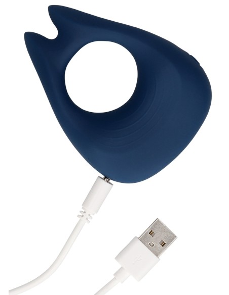 Cockring Vibrant Pointu Baltic 34mm Bleu