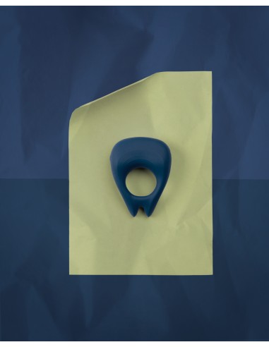 Cockring Vibrant Pointu Baltic 34mm Bleu