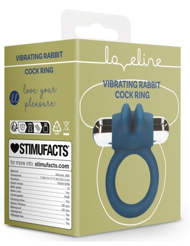 Cockring Vibrant Rabbit Baltic 35 mm Bleu