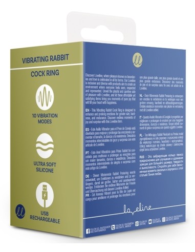 Cockring Vibrant Rabbit Baltic 35 mm Bleu