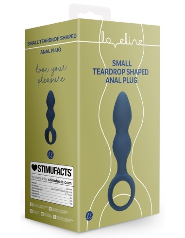 Plug Teardrop Baltic S 9 x 3cm Bleu