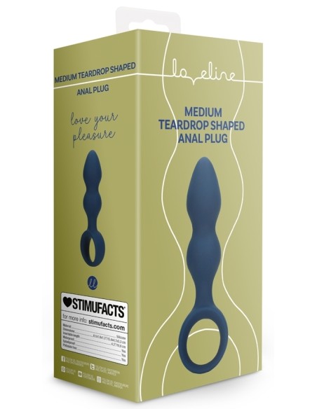 Plug Teardrop Baltic M 10.5 x 3.5cm Bleu Plug Teardrop Baltic M 10.5 x 3.5cm Bleu