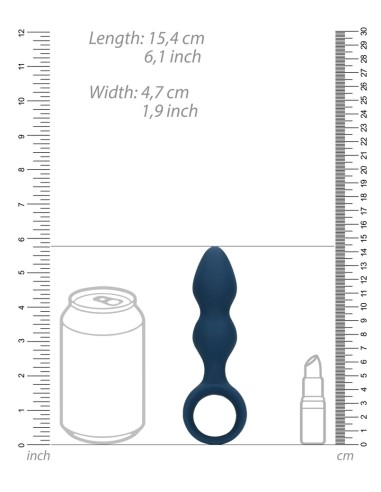 Plug Teardrop Baltic M 10.5 x 3.5cm Bleu