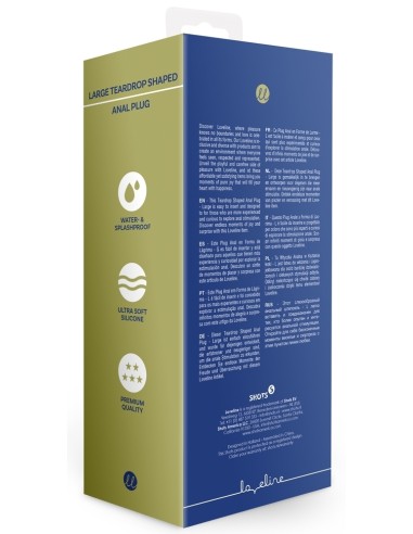 Plug TEARDROP BALTIC L 12 x 4cm Bleu